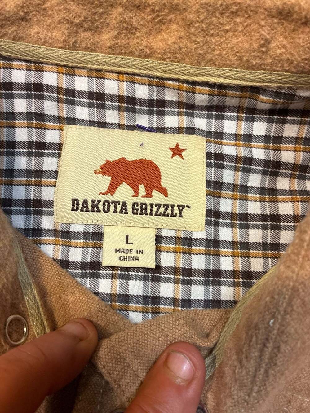 Dakota Grizzly Men's Helton Heavyweight Flannel Western Snap Shirt - Picture 9 of 13